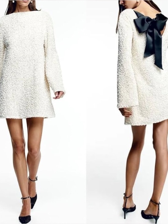 H&M Dresses & Skirts - H&M NWT Viral Sequin Bow Limited Edition Mini Dress M